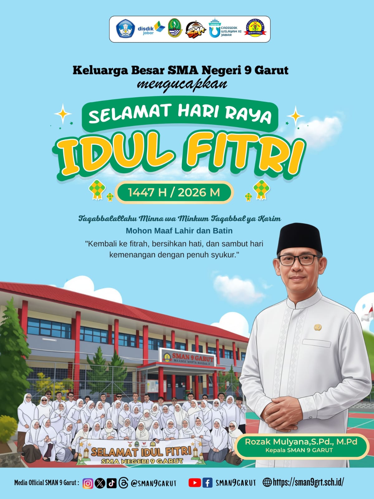 Keluarga Besar SMA Negeri 9 Garut Mengucapkan Selamat Hari Raya Idul Fitri 1447 H