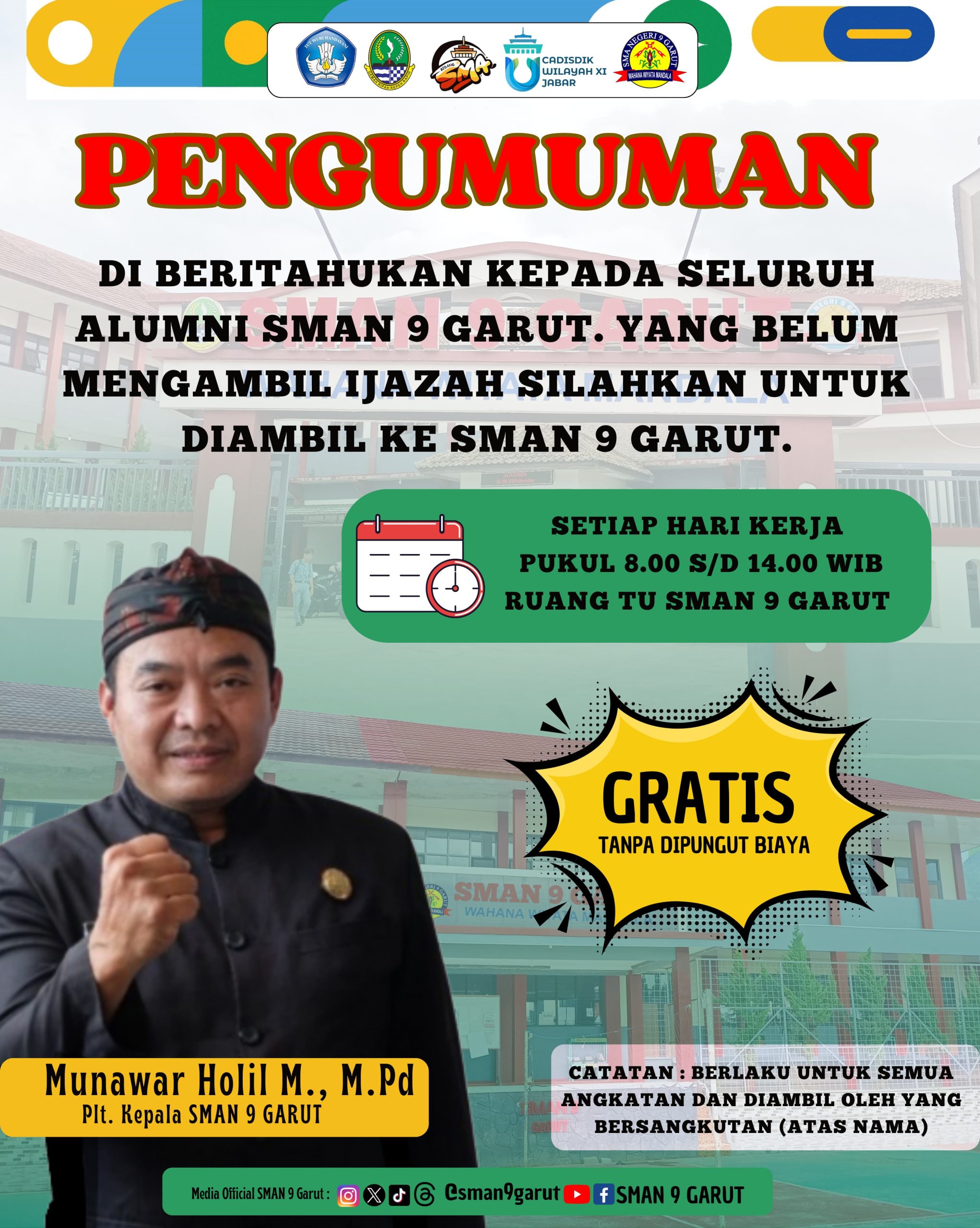 Pengambilan Ijazah untuk Alumni SMA Negeri 9 Garut Pengambilan Ijazah untuk Alumni SMA Negeri 9 Garut