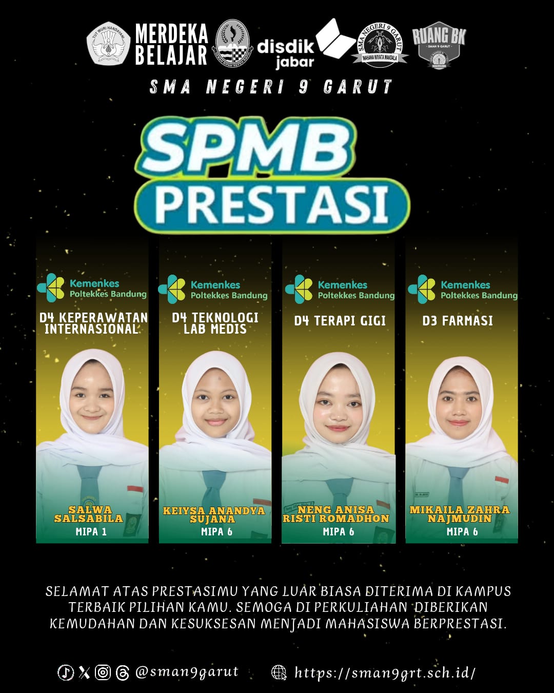 SPMB Prestasi SMA Negeri 9 Garut SPMB Prestasi SMA Negeri 9 Garut