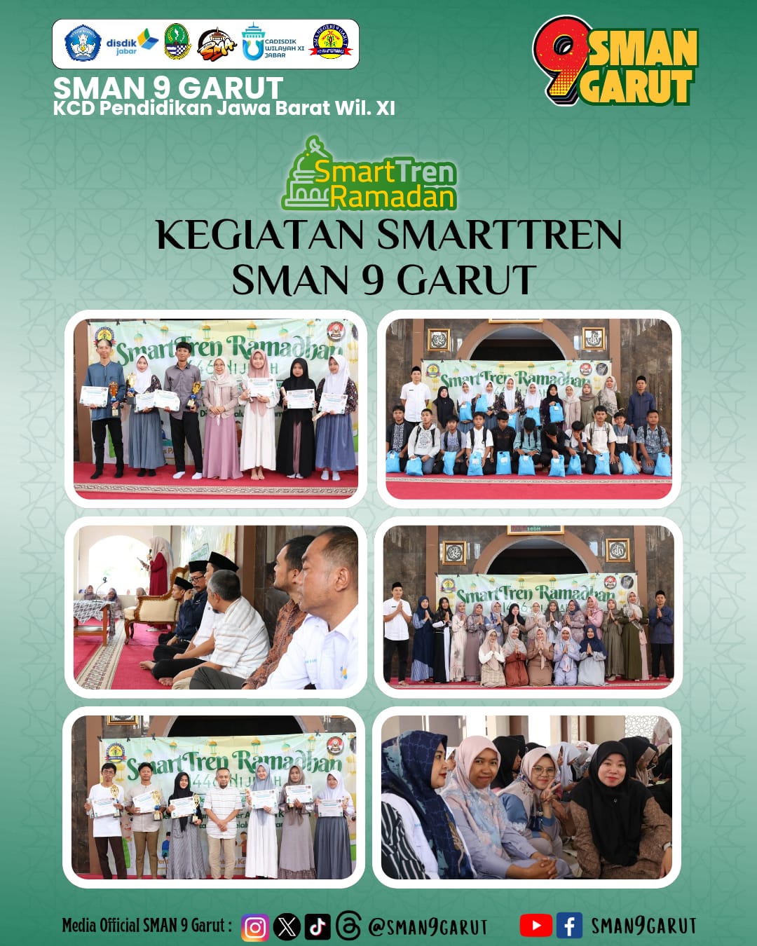 SMA Negeri 9 Garut Gelar SmartTren Ramadhan 1446 H untuk Bentuk Siswa Terdidik dan Terbaik SMA Negeri 9 Garut Gelar SmartTren Ramadhan 1446 H untuk Bentuk Siswa Terdidik dan Terbaik