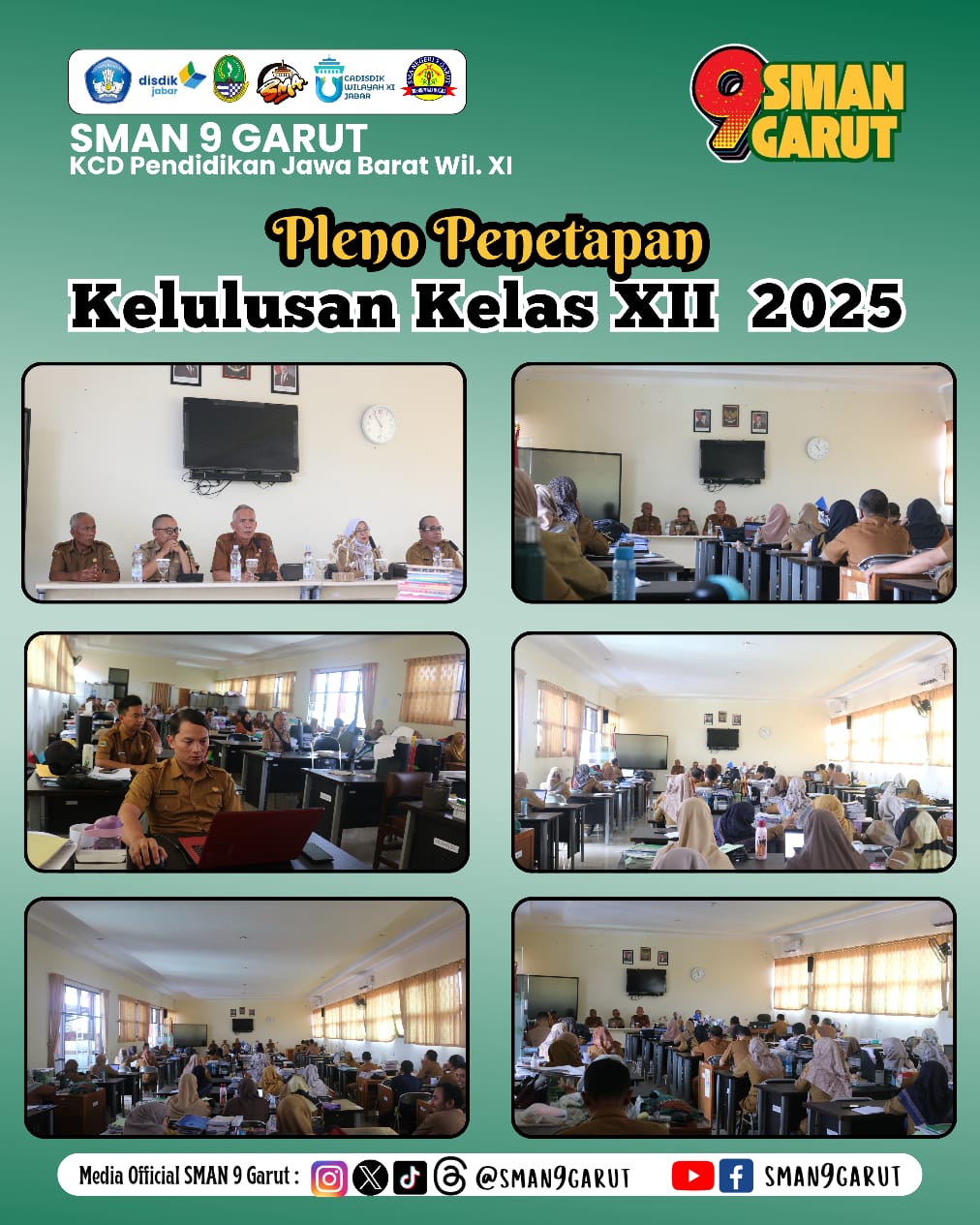 SMA Negeri 9 Garut Gelar Pleno Penetapan Kelulusan Kelas XII Tahun 2025 SMA Negeri 9 Garut Gelar Pleno Penetapan Kelulusan Kelas XII Tahun 2025