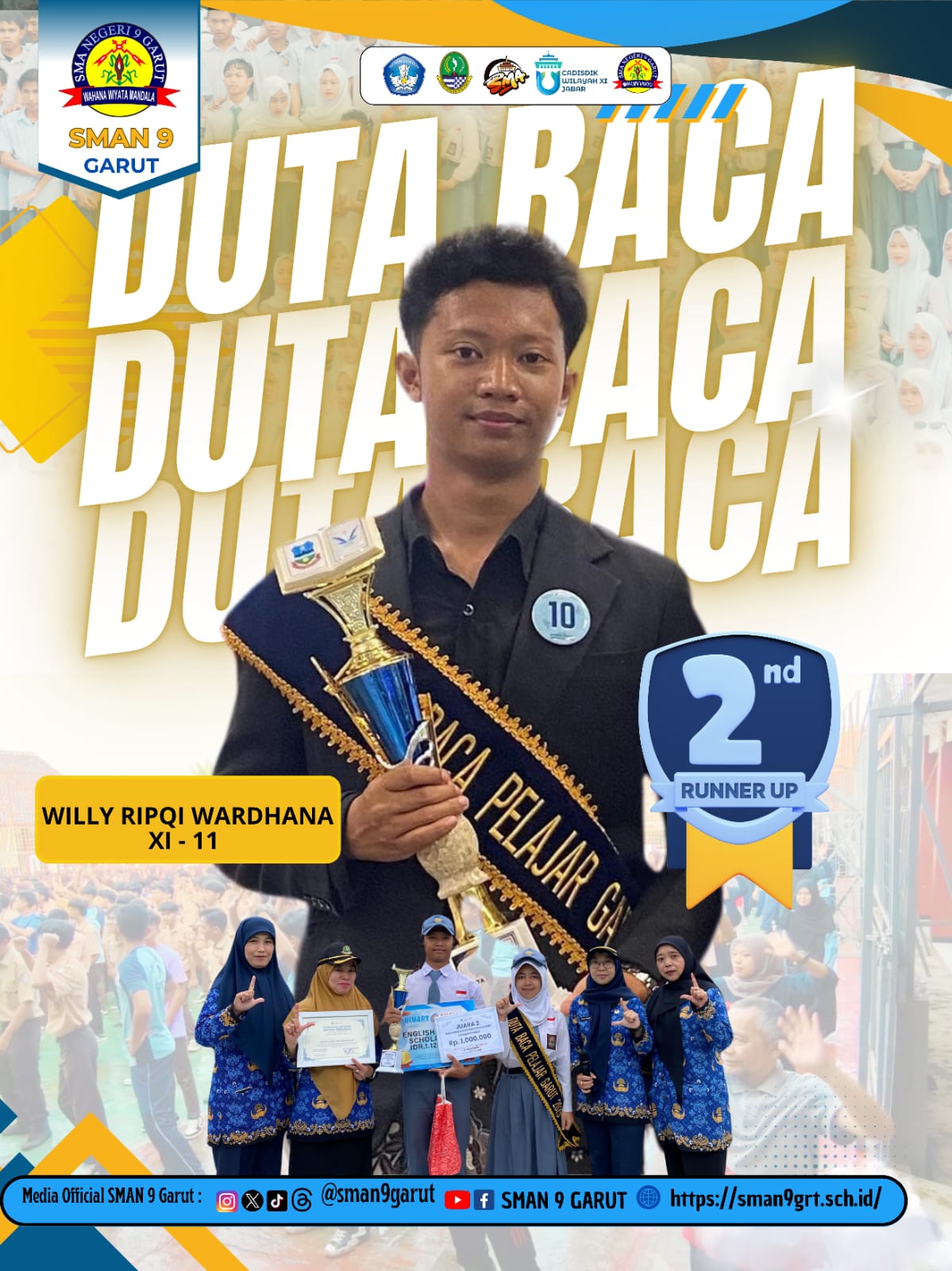 Siswa SMA Negeri 9 Garut Raih Prestasi di Grand Final Duta Baca Pelajar Kabupaten Garut 2025 Siswa SMA Negeri 9 Garut Raih Prestasi di Grand Final Duta Baca Pelajar Kabupaten Garut 2025