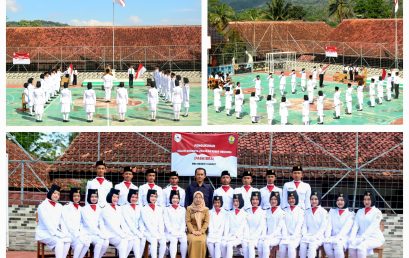 Pengukuhan Calon Anggota Paskibra SMA Negeri 9 Garut Angkatan 2024/2025