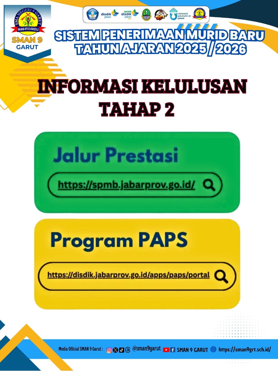 Informasi Kelulusan SPMB SMA Negeri 9 Garut