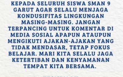 Himbauan untuk Seluruh Siswa SMA Negeri 9 Garut