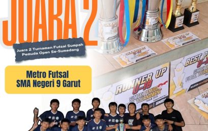 Metro SMA Negeri 9 Garut Raih Juara 2 Turnamen Futsal Sumpah Pemuda Open Se-Sumedang