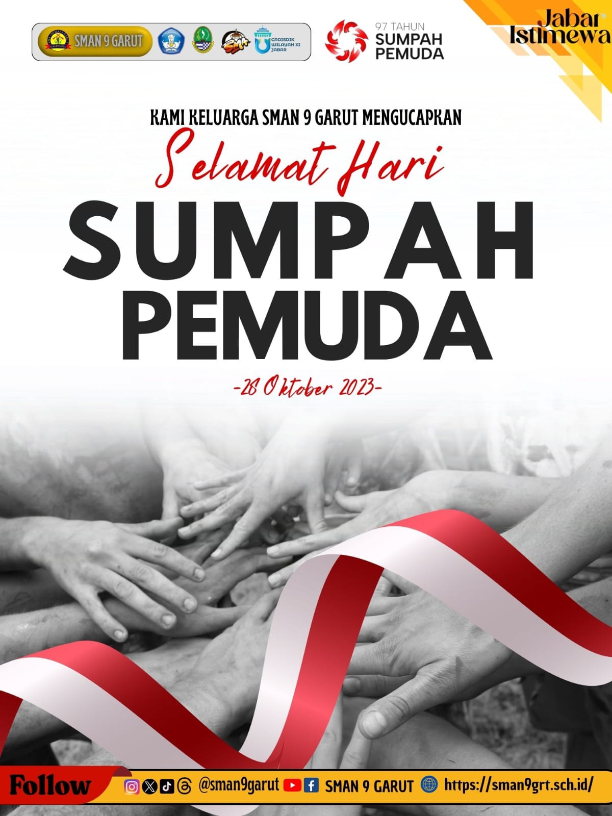 Selamat Memperingati Sumpah Pemuda; Bergerak, Berkarya, Berprestasi Selamat Memperingati Sumpah Pemuda; Bergerak, Berkarya, Berprestasi