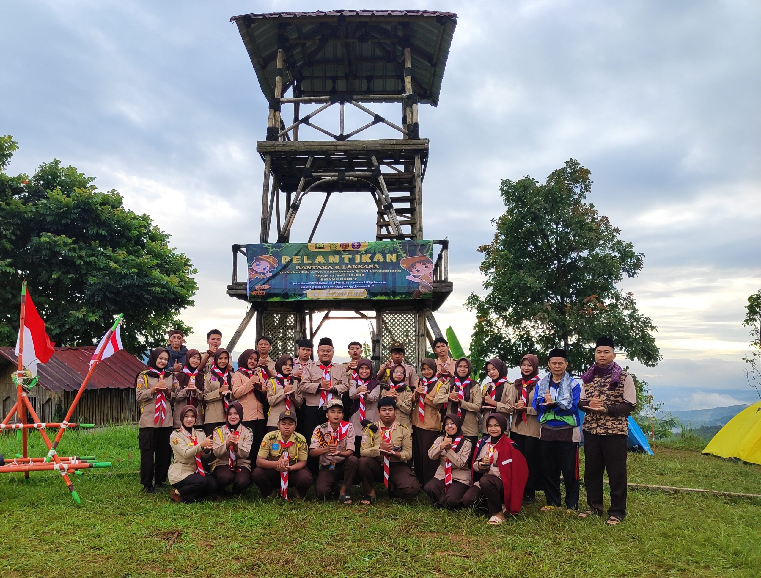 Pramuka SMA Negeri 9 Garut Gelar Pelantikan Bantara–Laksana: Bentuk Pemimpin Muda yang Tangguh