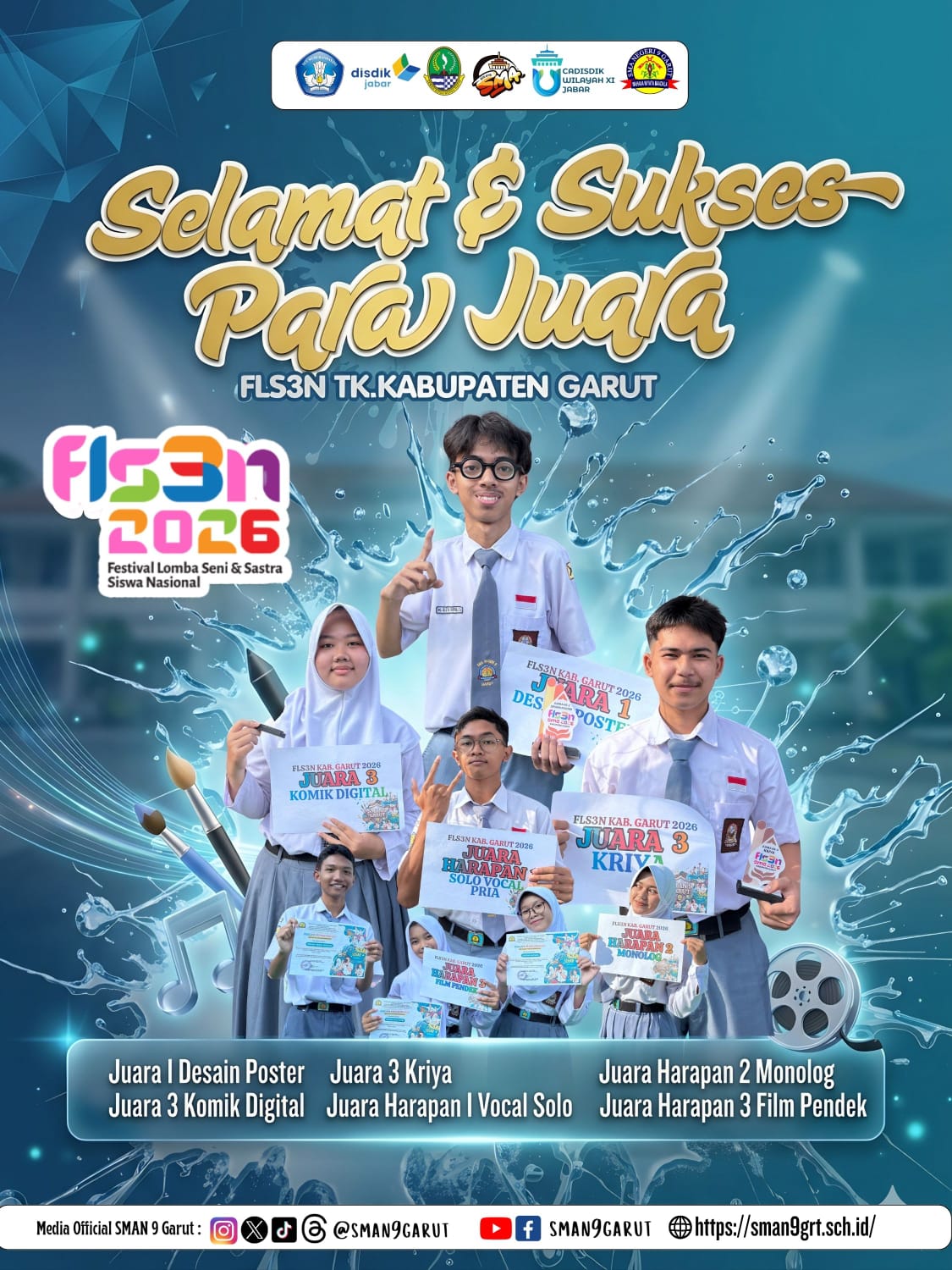 SMA Negeri 9 Garut Raih Prestasi Gemilang di FLS3N Kabupaten Garut 2026